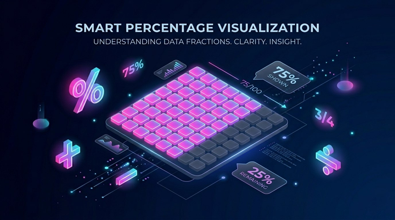 Percentage Visualization 100 Grid